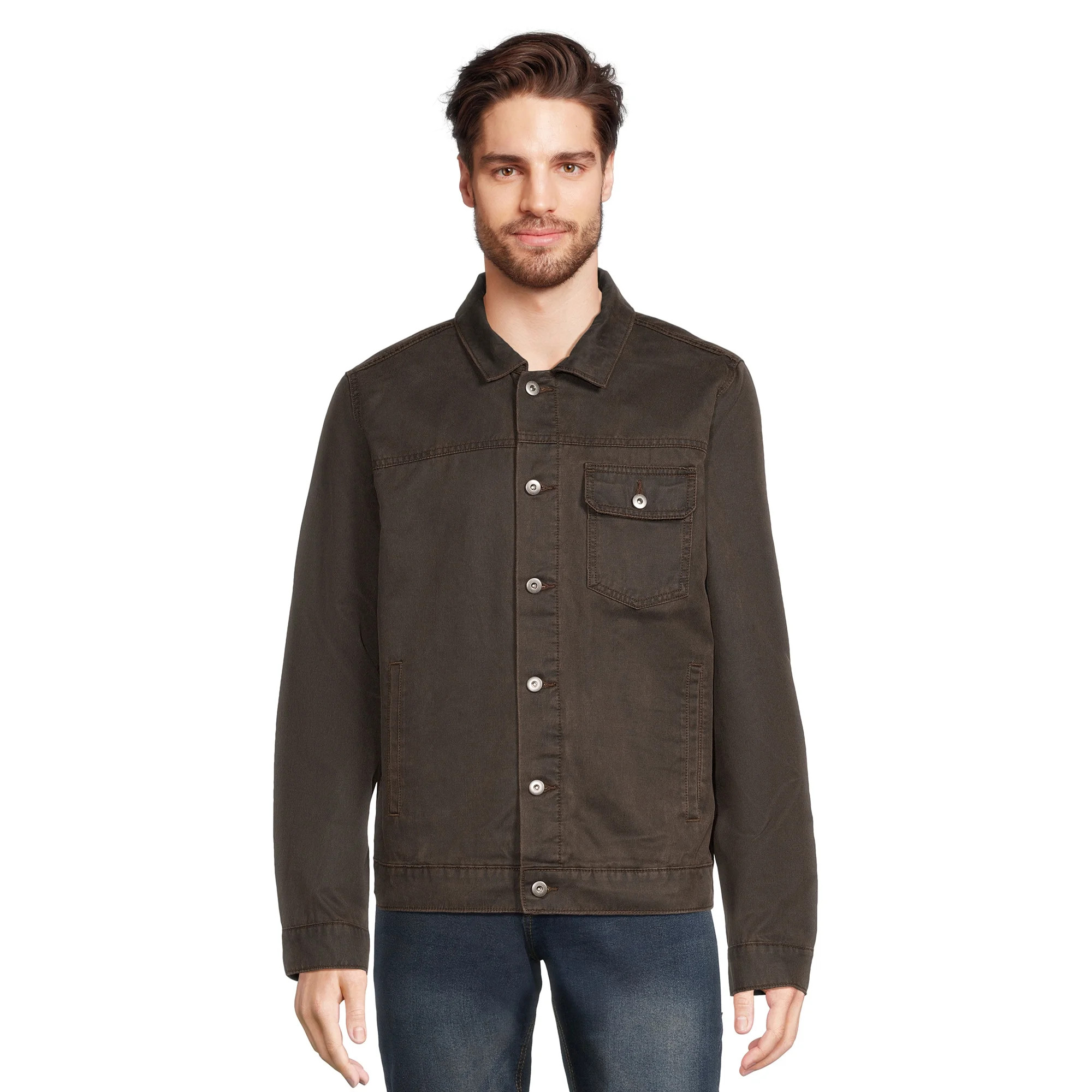 George Men's Wax Trucker Jacket, Sizes S-3XL | Walmart (US)