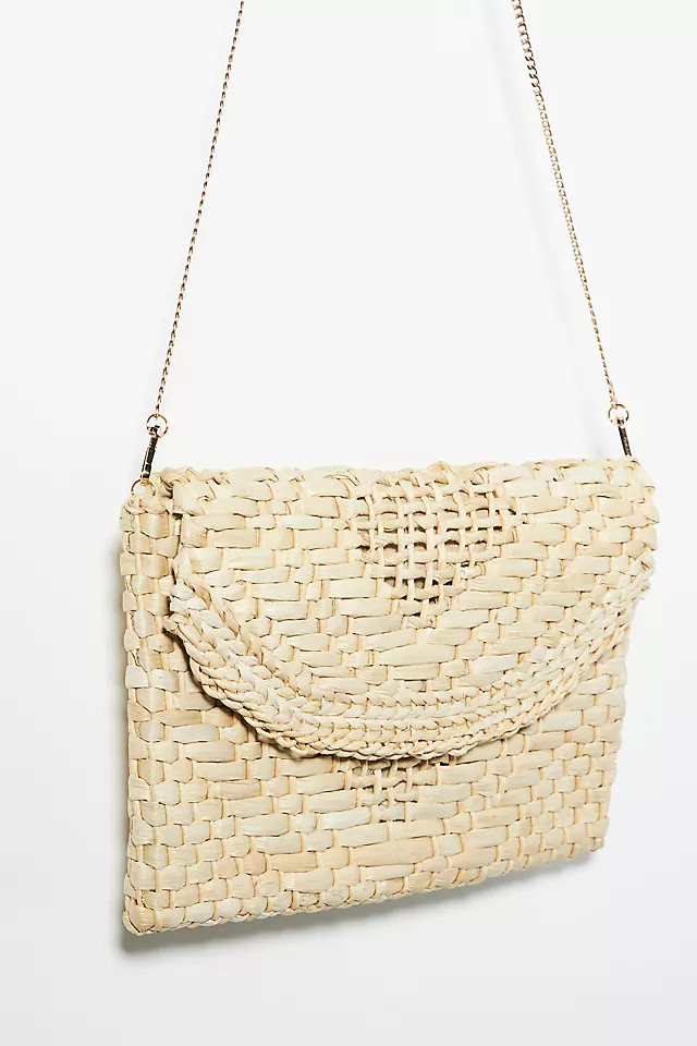 Oversized Raffia Clutch | Anthropologie (US)