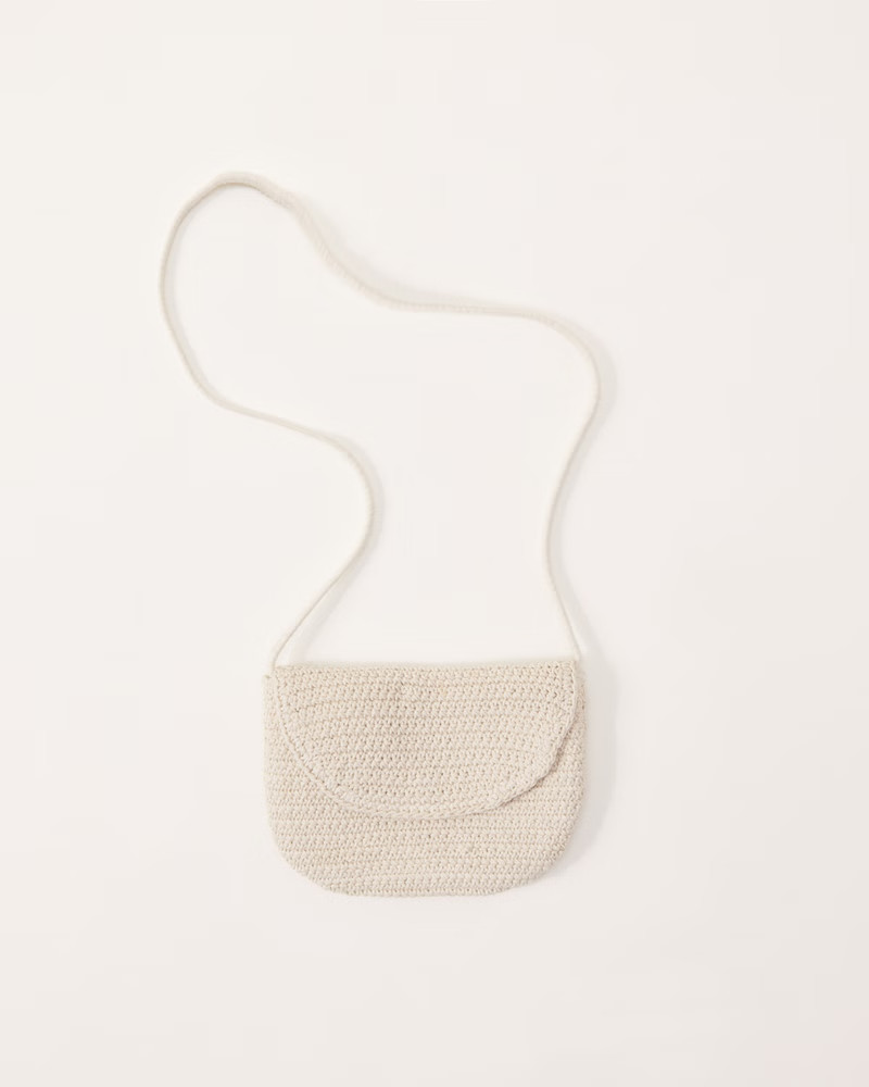 crochet cross-body bag | Abercrombie & Fitch (US)