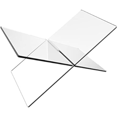 Dingelex Acrylic Book Holder 2 Piece Reading Stand for Open and Closed Books,Clear Book Display Stan | Amazon (US)