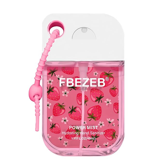 Power Mist Hydrating Hand Sanitizer with Cute Keychain, Portable Power Mist Hydrating Spray for H... | Amazon (US)