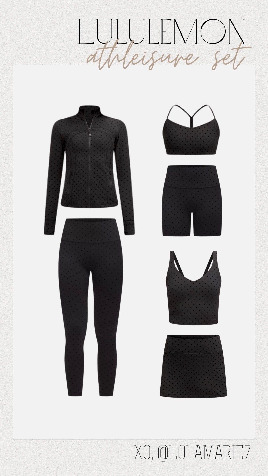 New polka dot color way sets form lululemon 🖤

#lululemon #matchingset #athleisure

#LTKootd #LTKActive