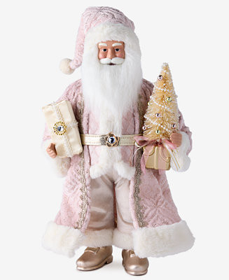 Opulence Caucasian Santa With Gold Gifts, Macy's Exclusive | Macy's