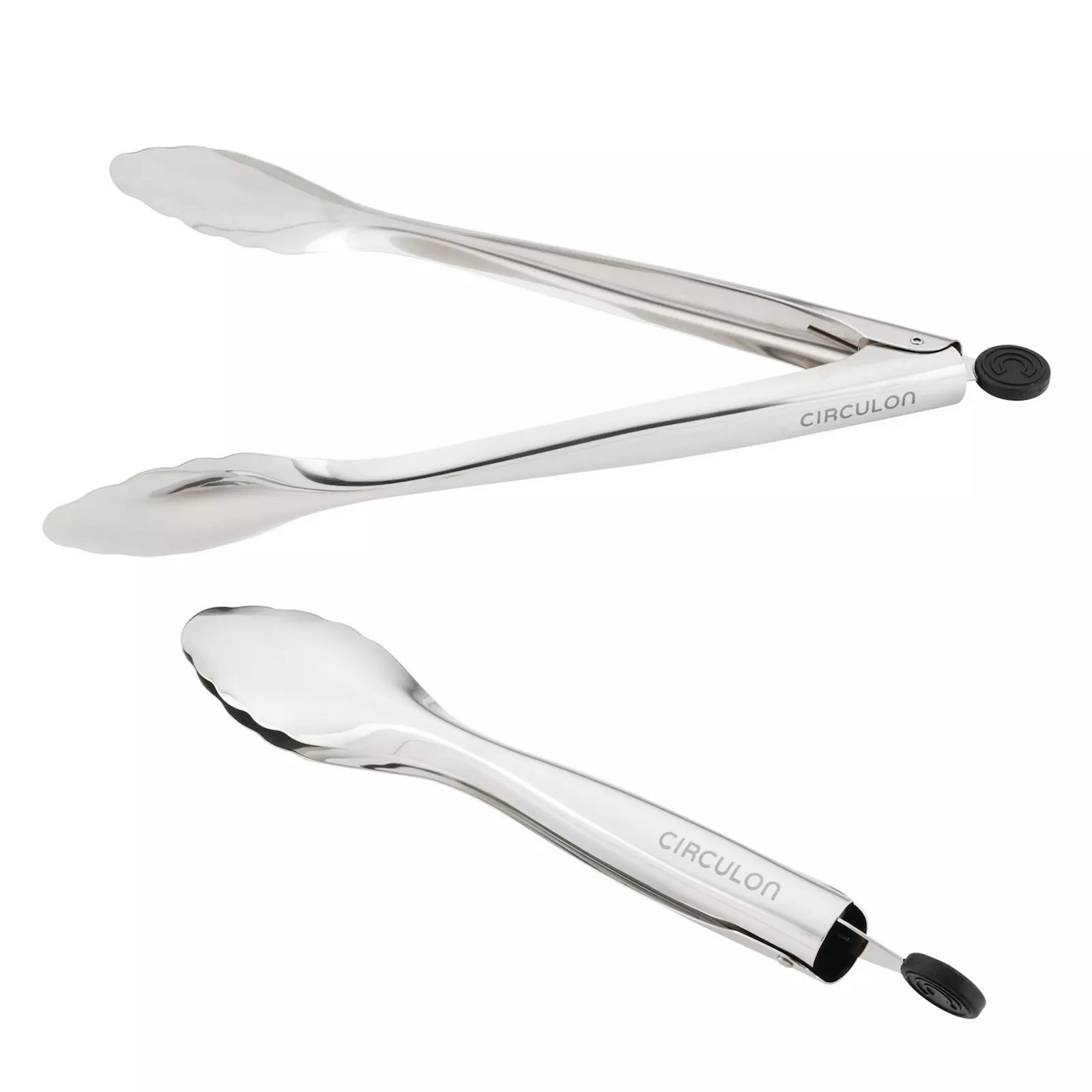 Circulon® Tools Stainless Steel Kitchen Tongs 2-piece Set, Gray | Kohl's
