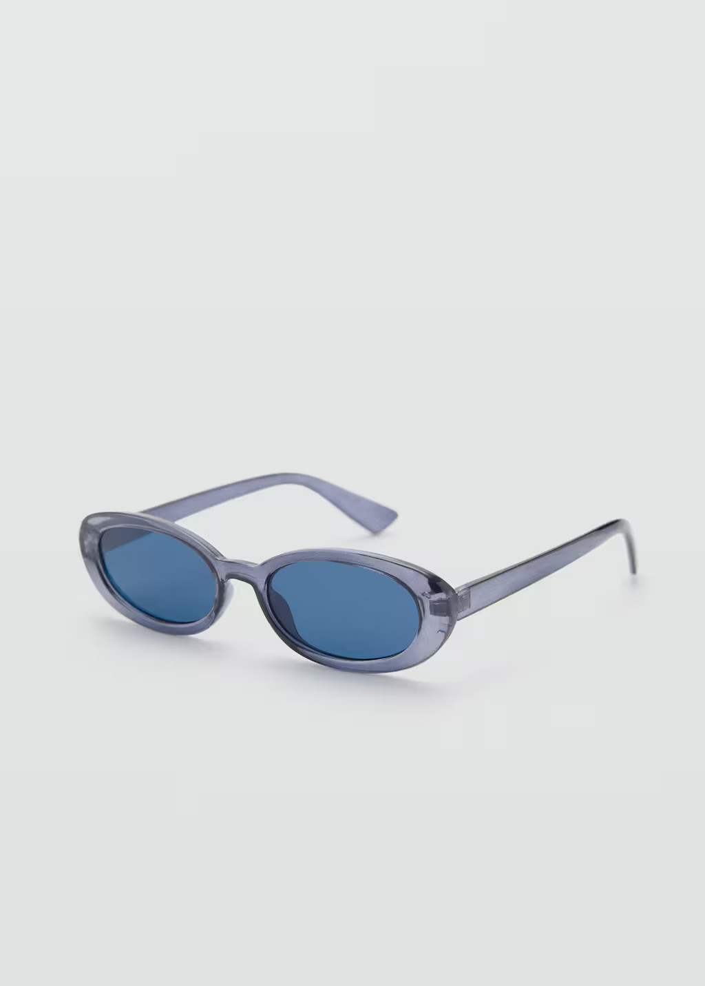 Oval-frame sunglasses blue - Teenage girl - One size - MANGO TEEN | MANGO (UK)