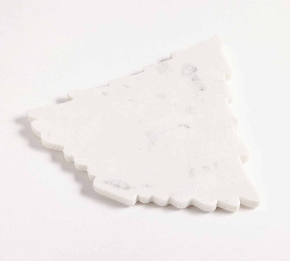 Marble Holiday Tree Cheese & Charcuterie Board | Pottery Barn (US)