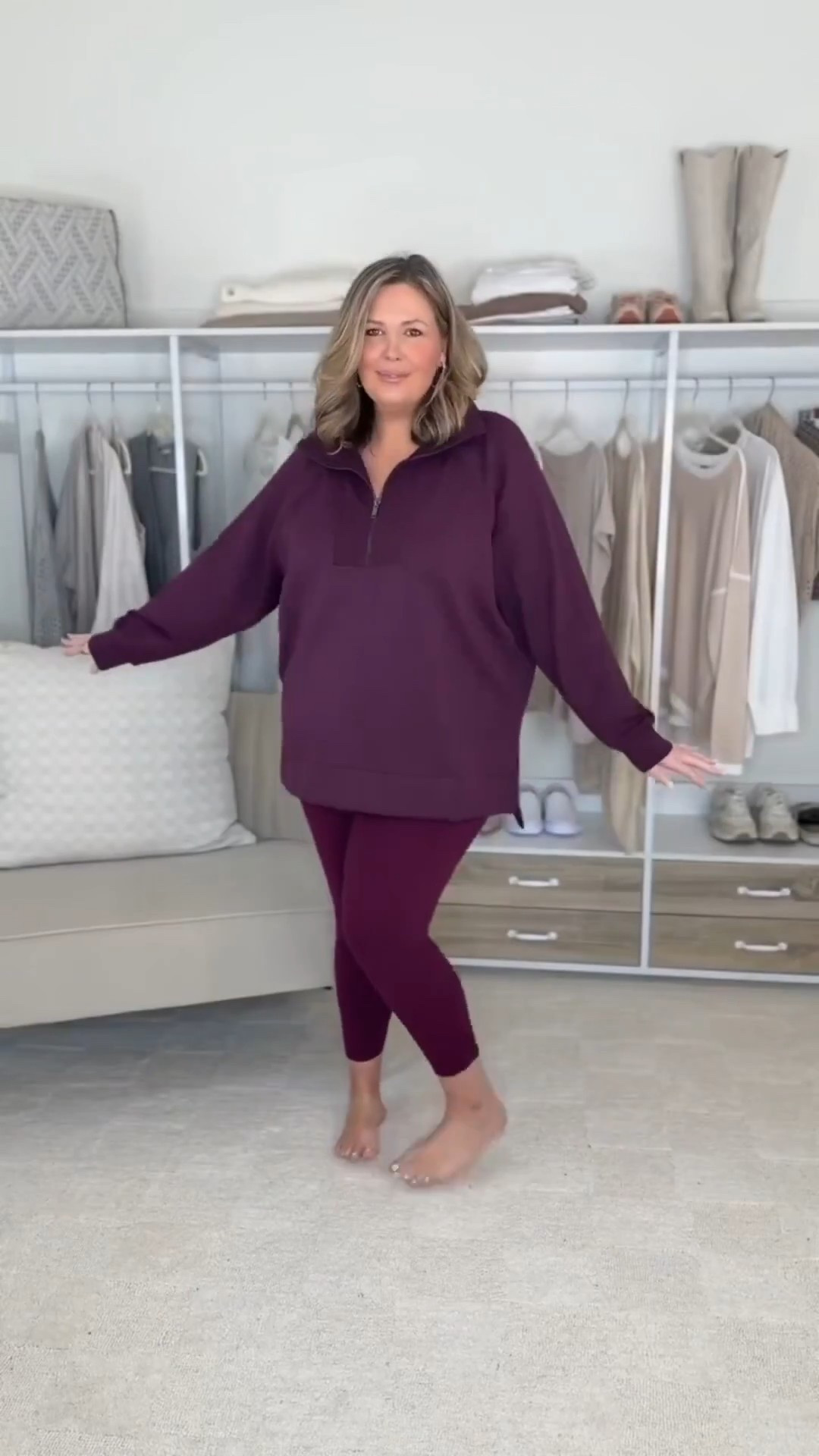 Make sure to shop through the LTK app to get the exclusive discount from now until 3/15! 👉HALF ZIP TUNIC - I like to size up for length, I wear 3X 👉BOOTY BOOST LEGGINGS - true to size, I wear 2X! 

Plus size fashion, spanx finds, midsize fashion, comfy casual, matching set, sale alert, mom style

#LTKSpringSale #LTKPlusSize #LTKMidsize