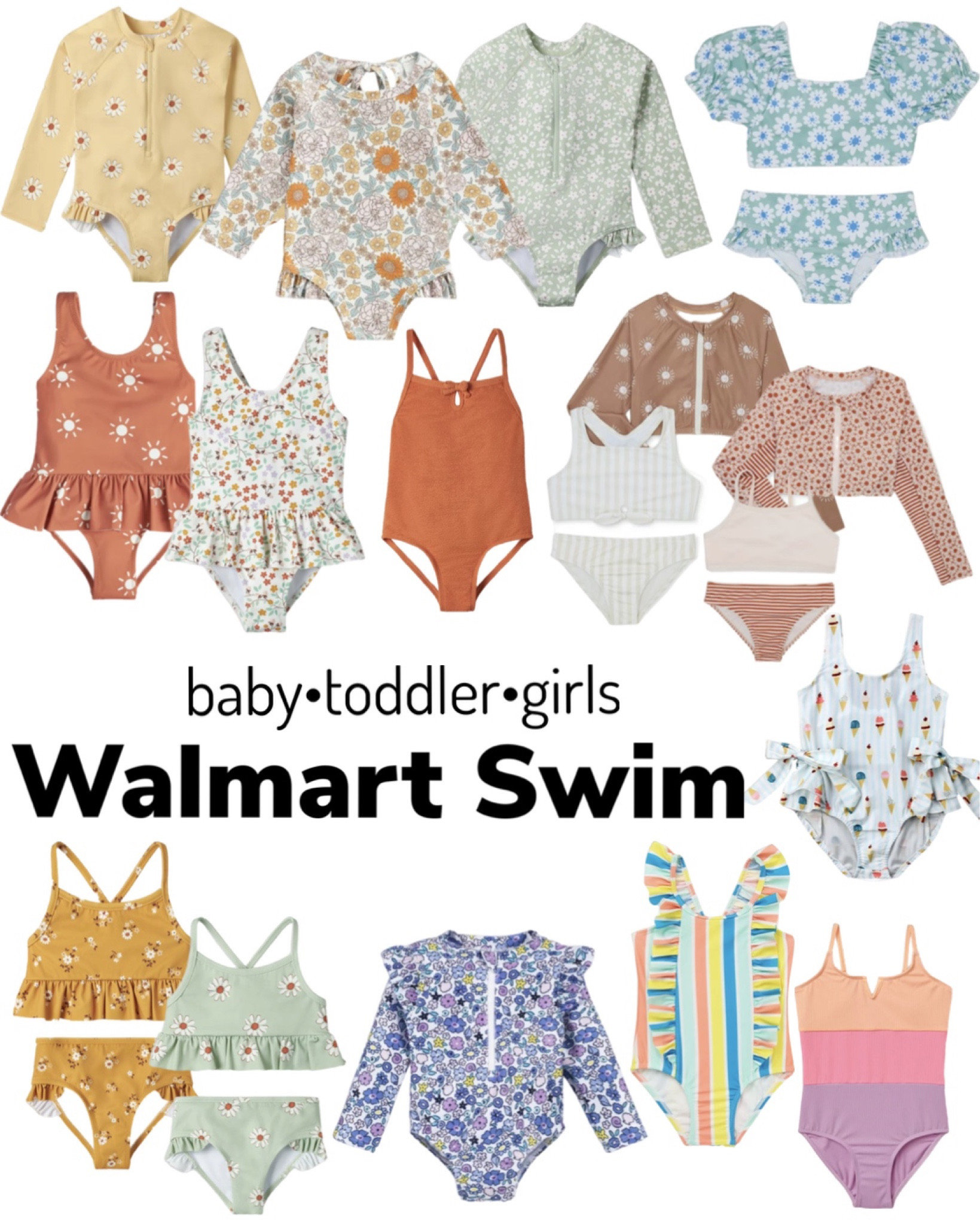Baby toddler and girls Walmart swimsuits Zara dupes summertime finds swim

#LTKswim #LTKkids #LTKstyletip