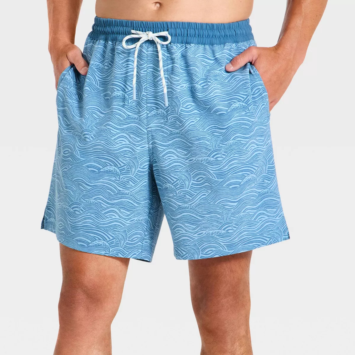 Men's 7" Swim Trunks - Goodfellow & Co™ x Reyn Spooner Blue XL | Target