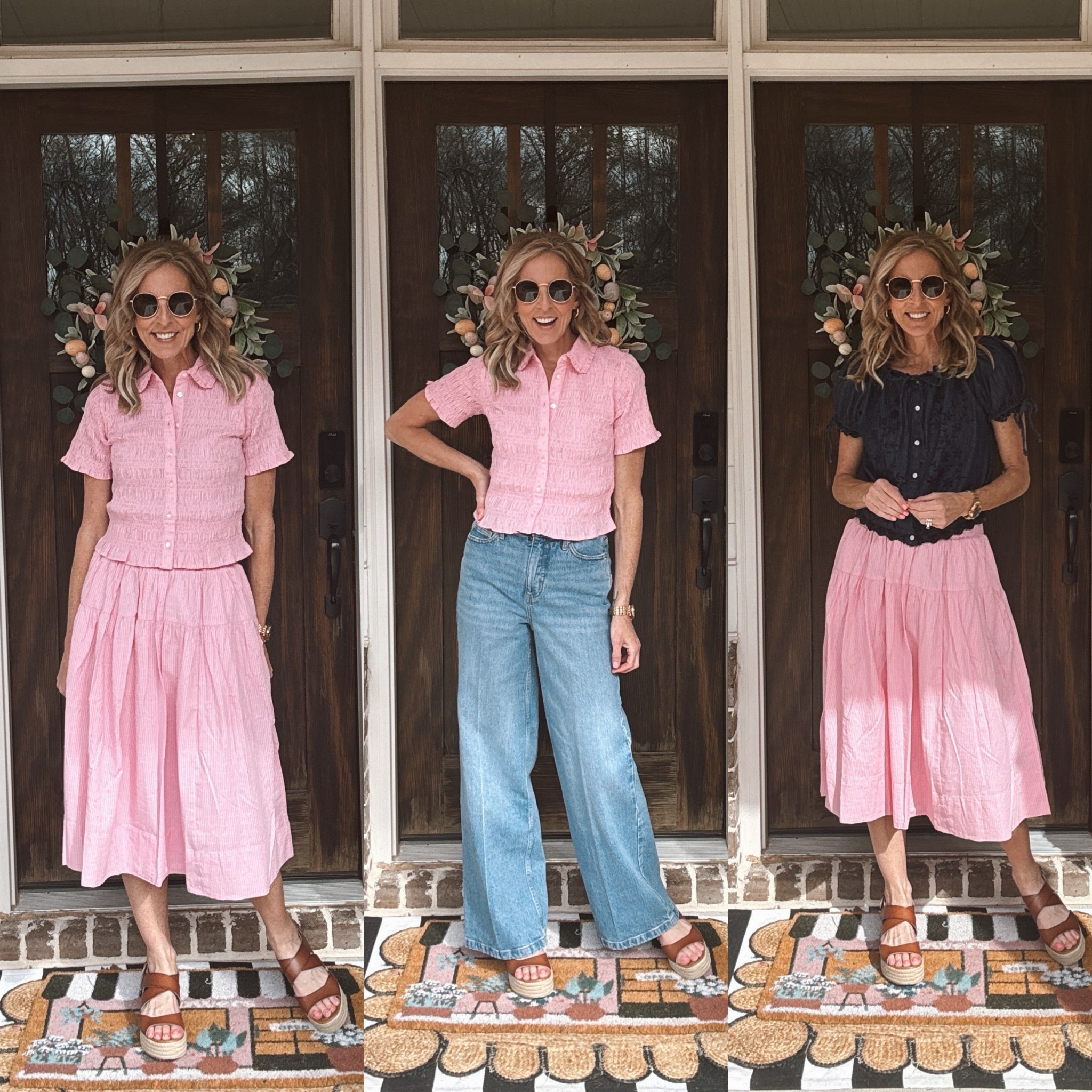 It’s time to add a little texture and interest to your look… Is $24 free assembly Mock button front shirt makes quite a statement alone or paired with the Mock waist $24 cotton mini skirt… These pieces look great together or on their own. Wearing a size extra small in both  

#LTKgrwm #LTKootd #LTKmomlife