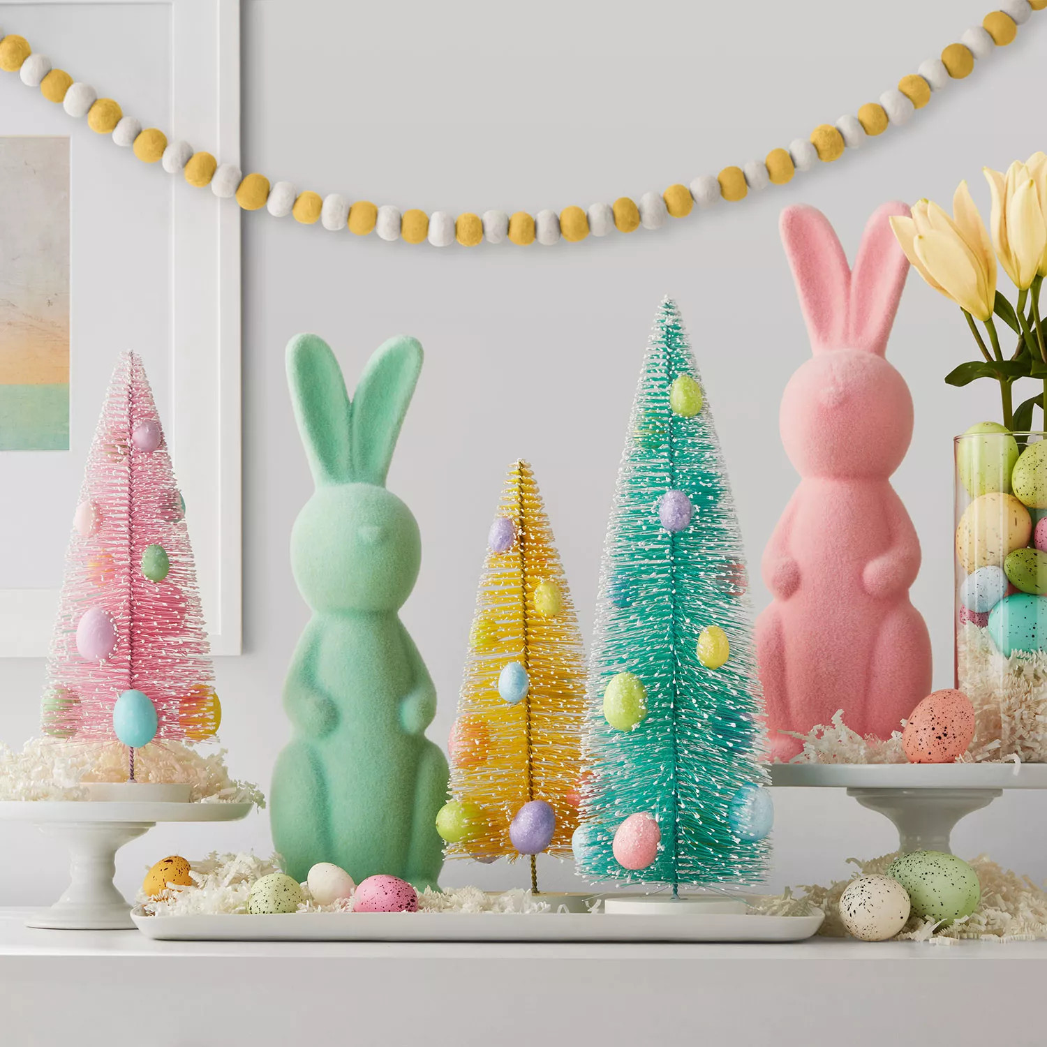 Member's Mark 5-Pc. Flocked Bunny Décor | Sam's Club