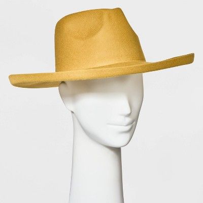 Women's Upturned Wide Brim Felt Fedora Hat - Universal Thread™ | Target