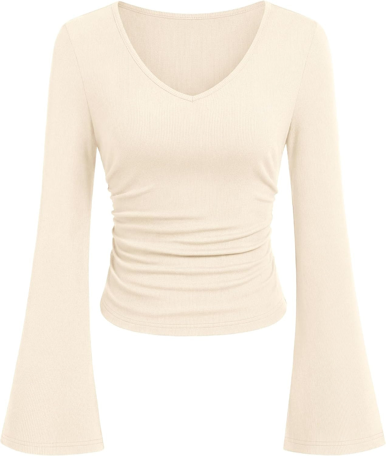 PRETTYGARDEN Womens Fall Tops Bell Long Sleeve Shirts | Amazon (US)