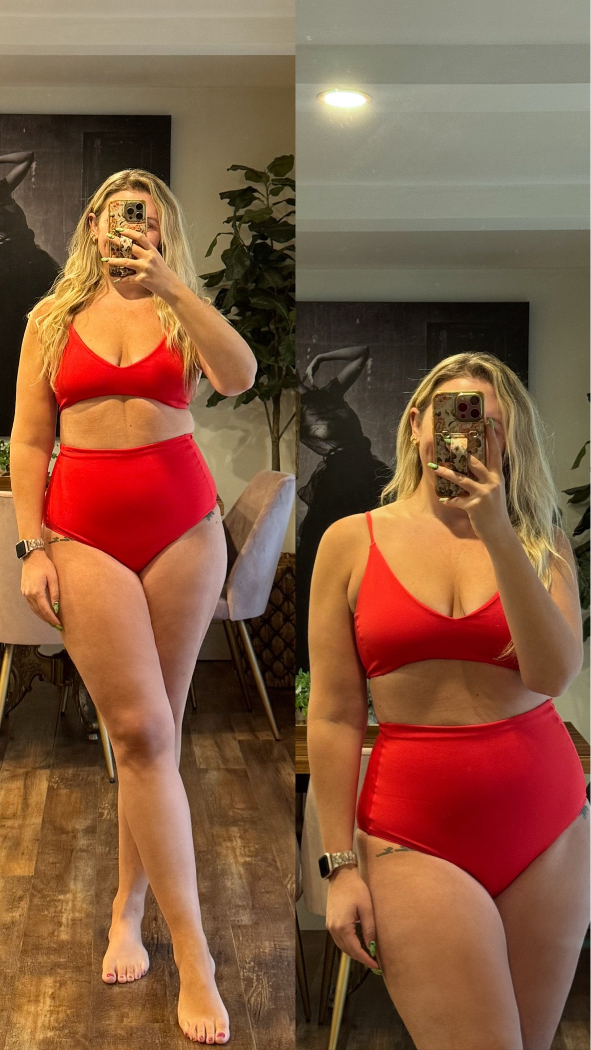 the perfect high waist swim suit, doesn't cut into you, so flattering and the perfect amount of coverage. beach vacation outfits. wearing a large on top & xl bottom. 

 #LTKootd #LTKMidsize #LTKSwim