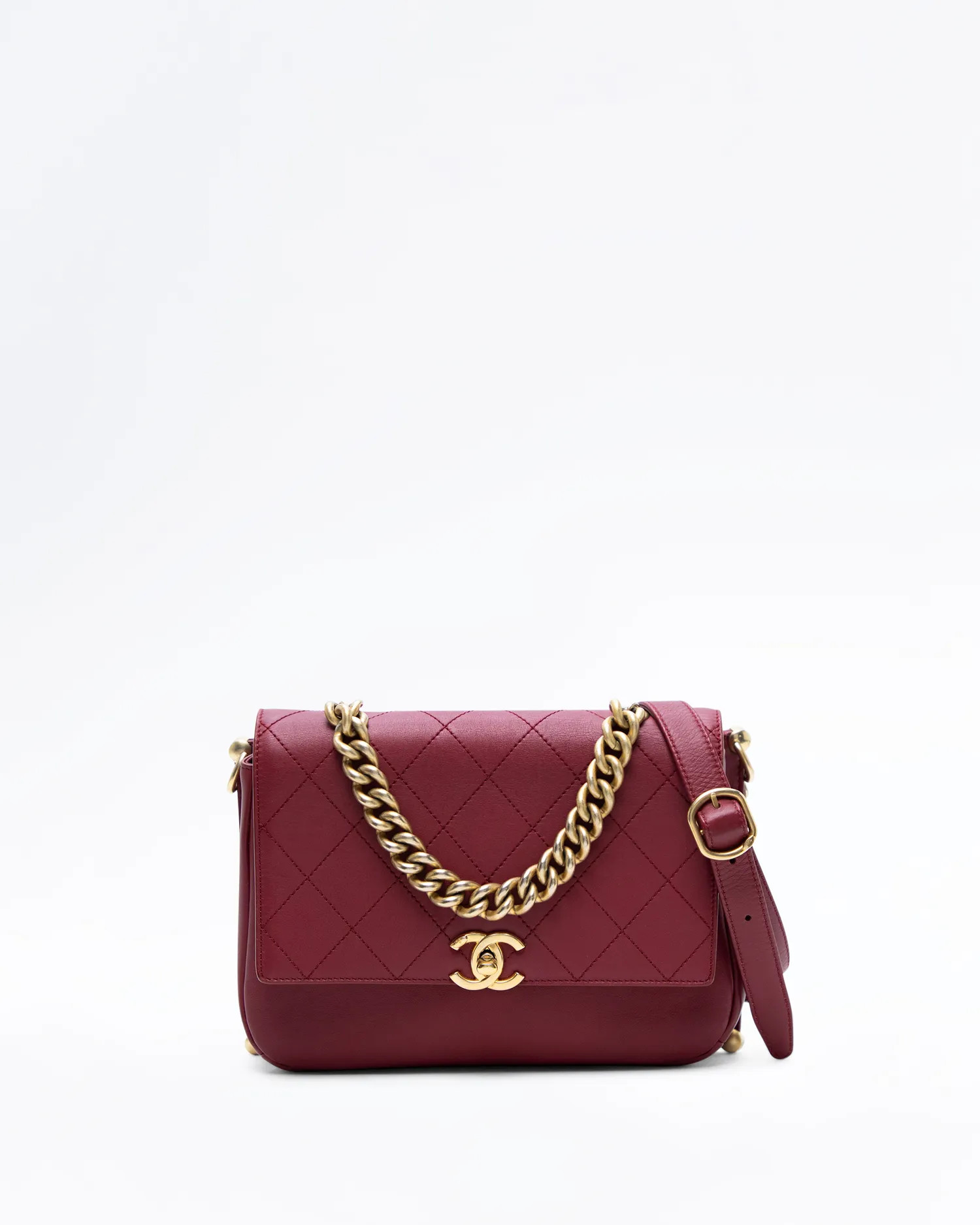 Chain Top Handle Frame Flap Bag | Vivrelle