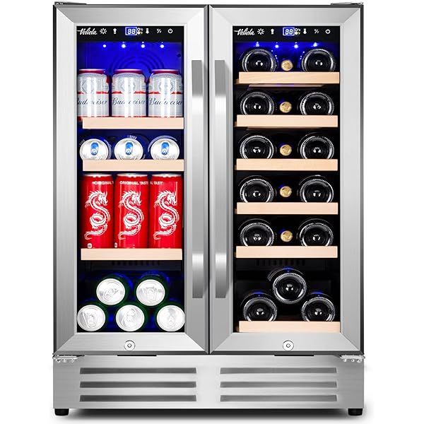 BODEGA Wine and Beverage Refrigerator, 24 Inch Dual Zone Wine Cooler, with Smart APP Control and ... | Amazon (US)