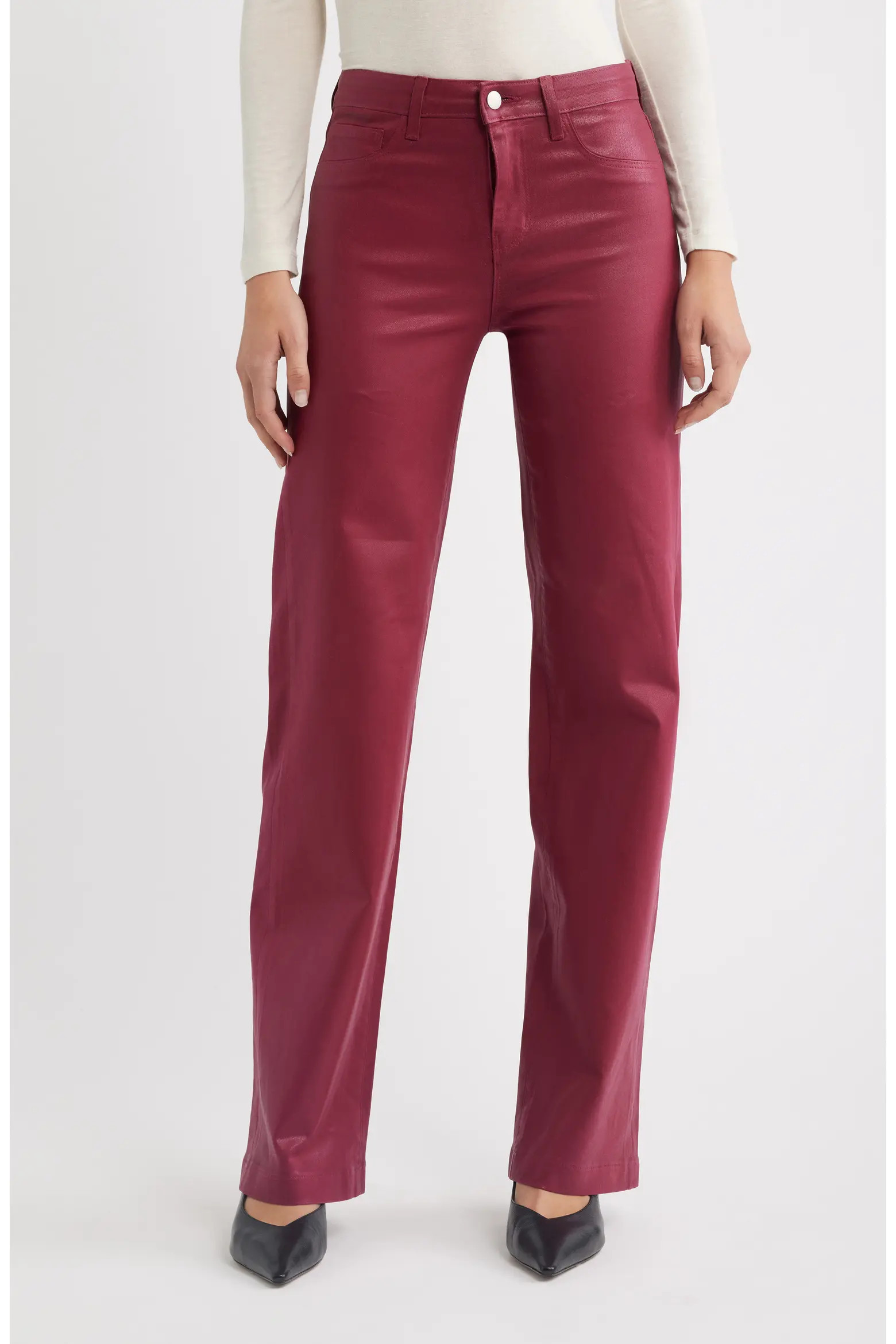 Scottie High Waist Coated Wide Leg Jeans (Women) | Nordstrom | Nordstrom