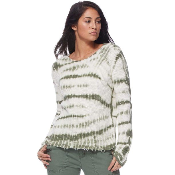 Sofia Jeans by Sofia Vergara Long Sleeve Tie Dye Sweater, Women's | Walmart (US)