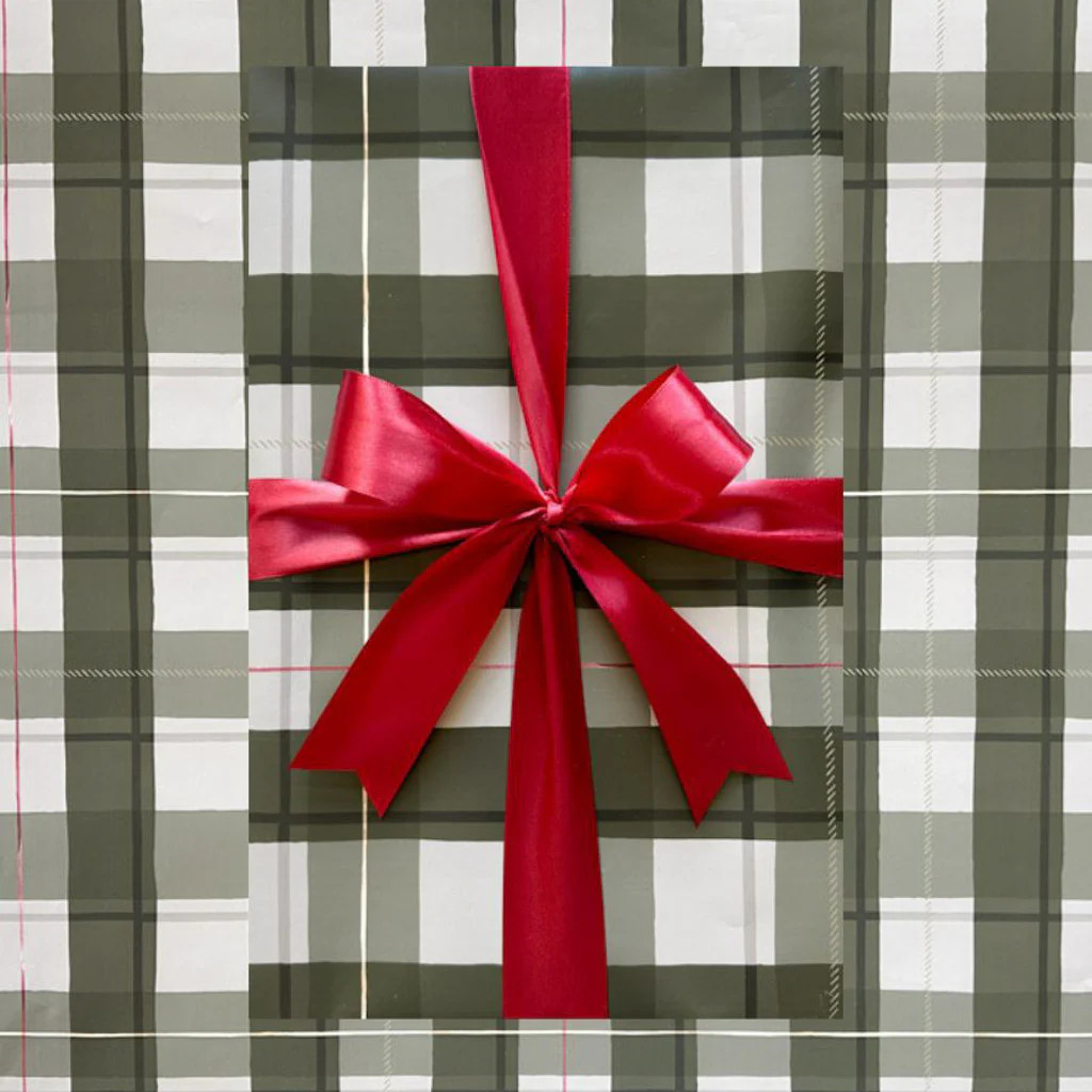 COZY CABIN PLAID WRAPPING PAPER | Cooper at Home