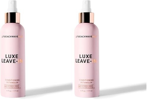 The Beachwaver Co. Luxe Leave-In Conditioning Detangler - Full Size (6 Fl Oz) | Leave-In Treatment to Hydrate,Smooth,& Strengthen w/HiX Vegan Bond Multipliers | Bali Beach Night Fragrance,(Pack of 2) | Amazon (US)