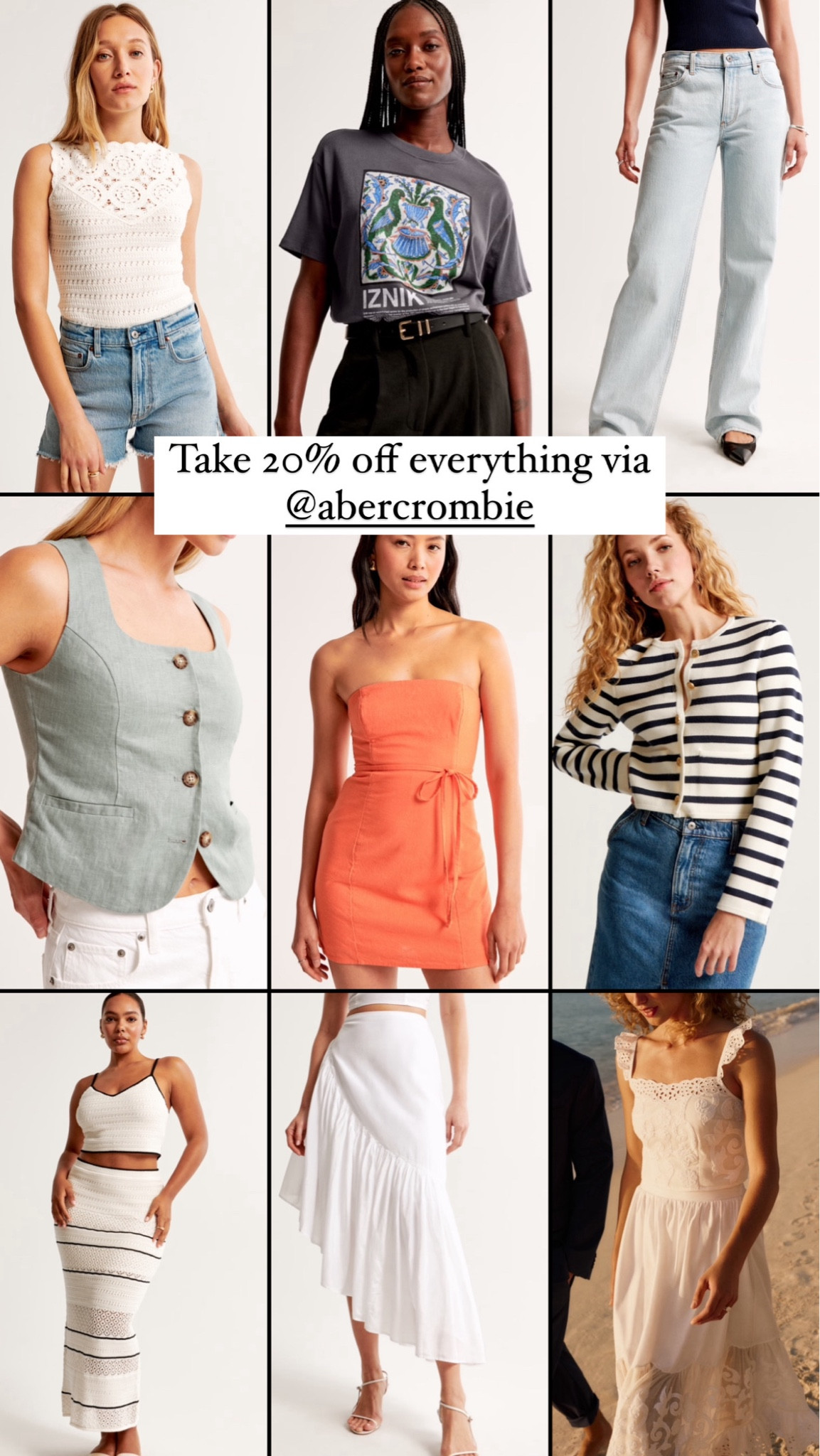 Take 20% off @abercrombie right now!!! Linking my favorite styles! 

#LTKFindsUnder100 #LTKSaleAlert #LTKStyleTip