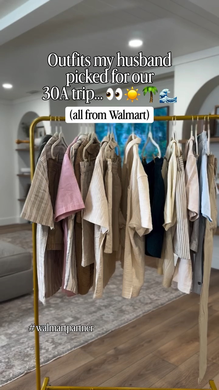 Follow @pleasantlybuilt and comment “shop” for the links sent to you!

Sharing all the outfits my husband ordered from @walmart for our 30A trip! ☀️🌊🌴🐚
I think he did good 🤭
If you’re looking for outfits for your man, this might help 👀
Which one is your favorite??

#mensfashion
#mensstyle
#menstyle 
#walmartpartner