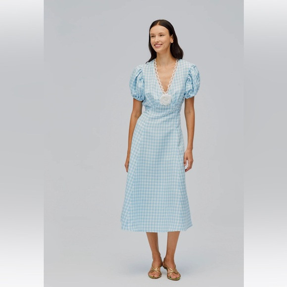 Sleeper The Genus Rosa Dress in Blue Vichy | Poshmark