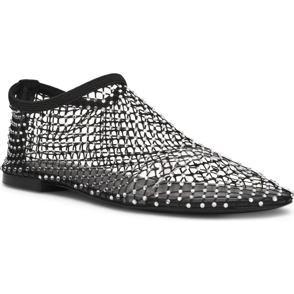 Steve Madden Mino Mesh Flat in Black at Nordstrom, Size 10 | Nordstrom