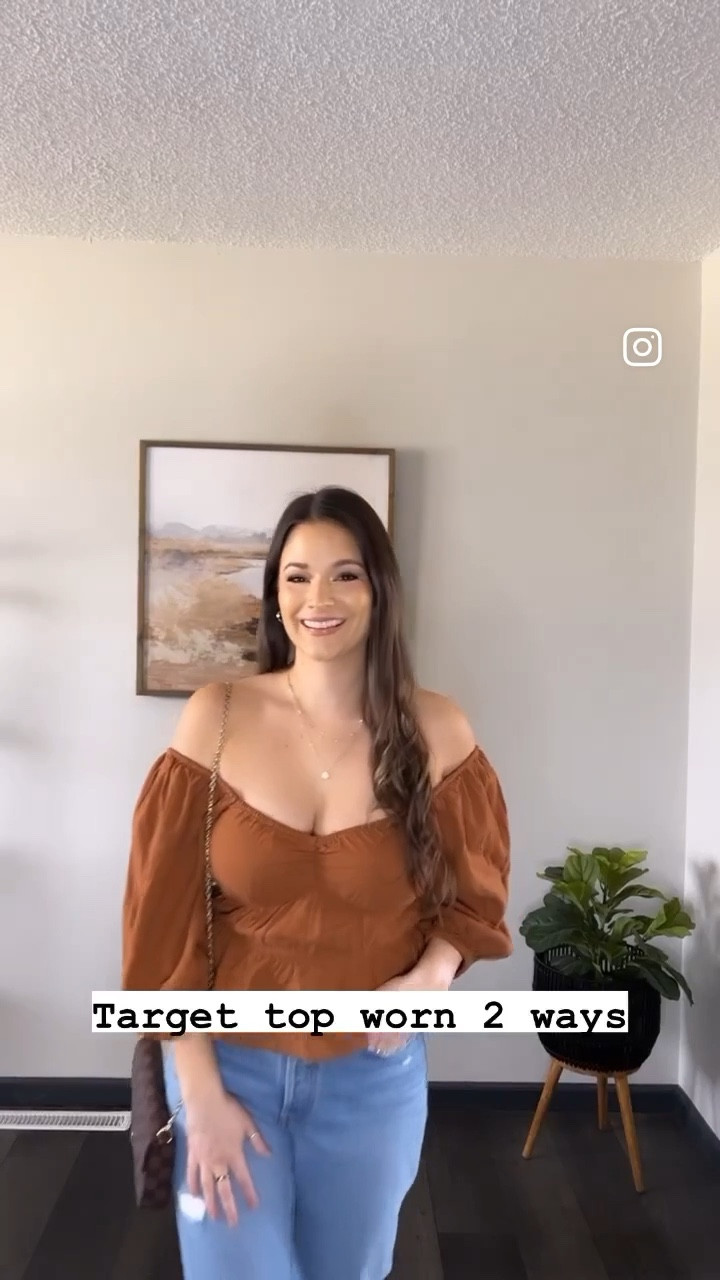 Love how you can style this top 2 different ways 🤎 | top | outfit inspo | outfit ideas | ootd | fashion | trendy | trendy fashion | spring | spring outfit | summer outfit | causal outfit | jeans | sandals | 

#LTKstyletip #LTKFind #LTKfit