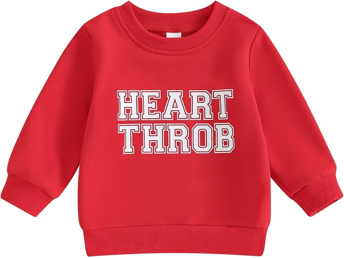 JLKGICF Toddler Baby Girl Boy Valentine's Day Outfit Cute Letter Print Sweatshirt Crewn... | Amazon (US)