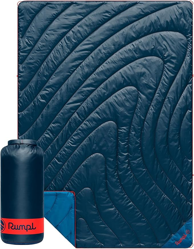 Rumpl Original Puffy Blanket - Warm, Water-Resistant Camping Blanket with 100% Recycled Synthetic... | Amazon (US)