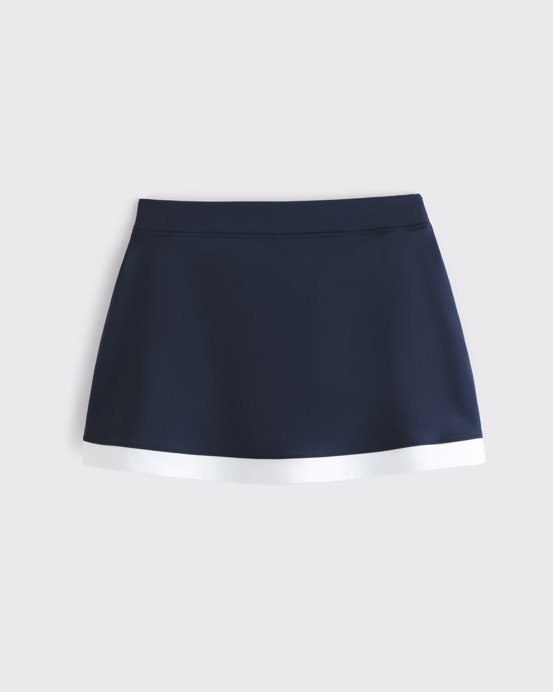 Abercrombie & Fitch Women's YPB sculptLUX Lined Clean Mini Skirt in Navy - Size XXS | Abercrombie & Fitch (US)
