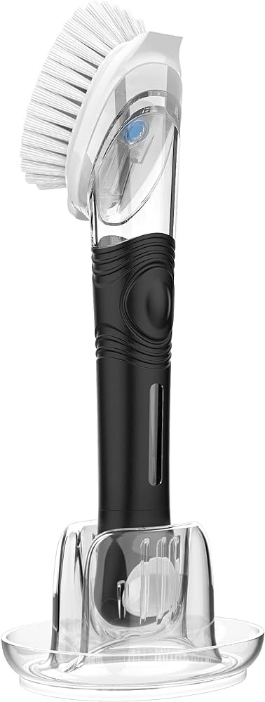 MR.SIGA Soap Dispensing Dish Brush Storage Set, Kitchen Brush with Holder for Pot Pan Sink Cleani... | Amazon (US)