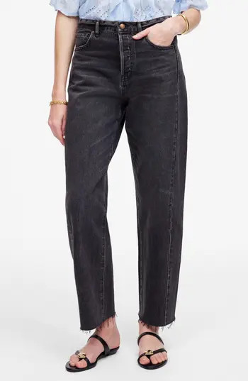Madewell Pieced Barrel Leg Jeans in Lockside Wash at Nordstrom Rack, Size 28 | Nordstrom Rack