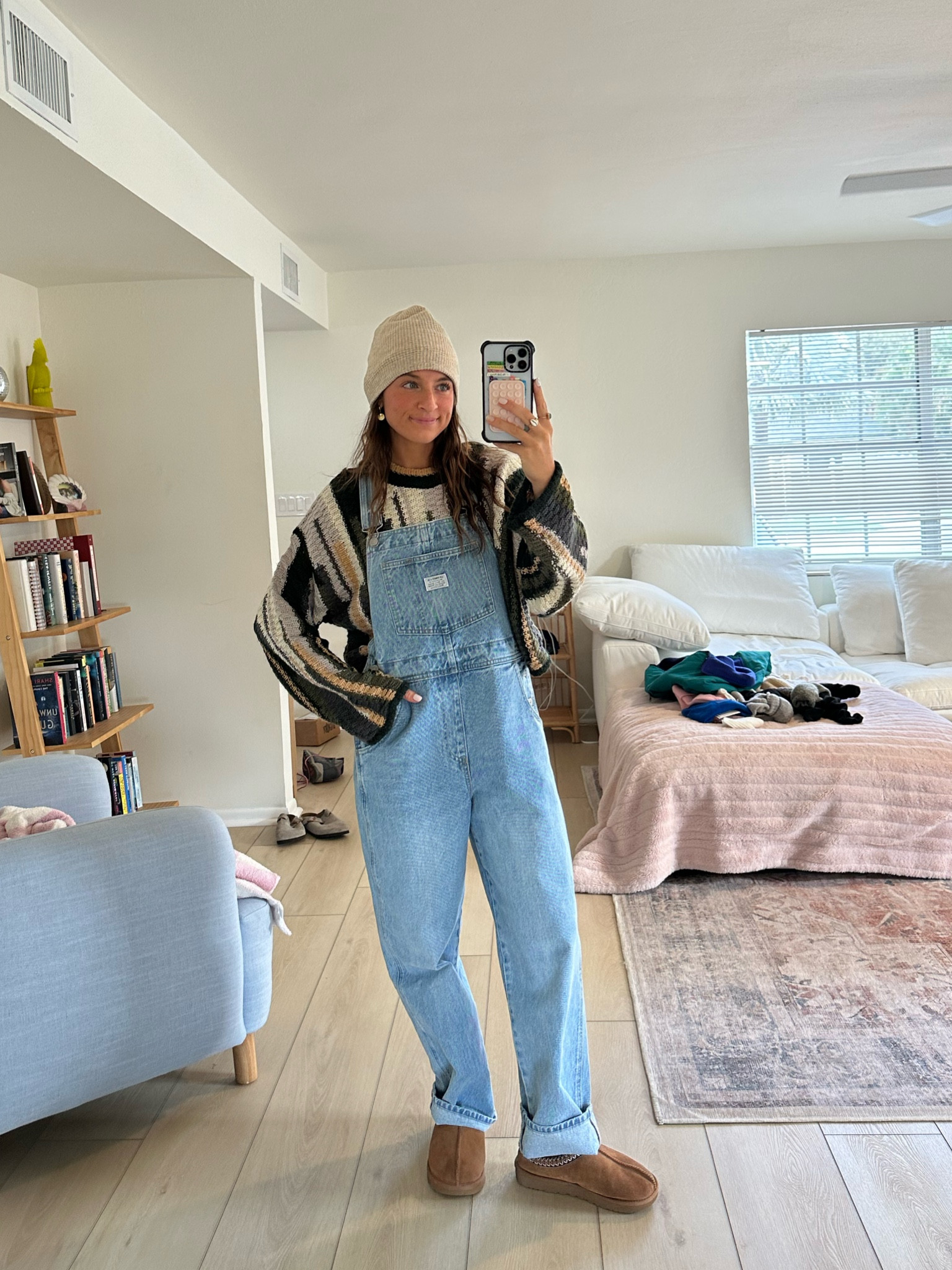 the cutest fit! Sweater available Monday code nat15 
Overalls: size small 


#LTKtravel #LTKstyletip 

#LTKSeasonal