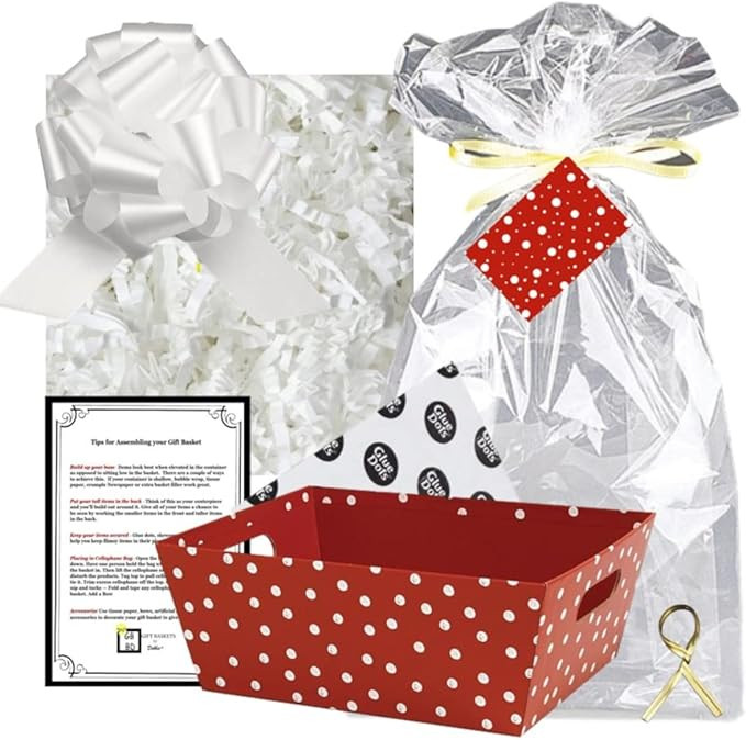 Gift Basket Making Kit, Do It Yourself, DIY Build Your Own Gift Basket, Matching Supplies, Market... | Amazon (US)
