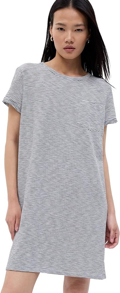 GAP Womens Relaxed Pocket T-Shirt Dress True Black XL | Amazon (US)