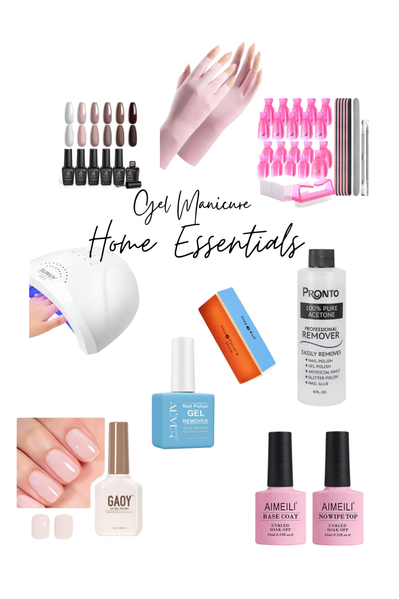 Doing your own gel manicure is really easy just takes a bit of practice and these tools 