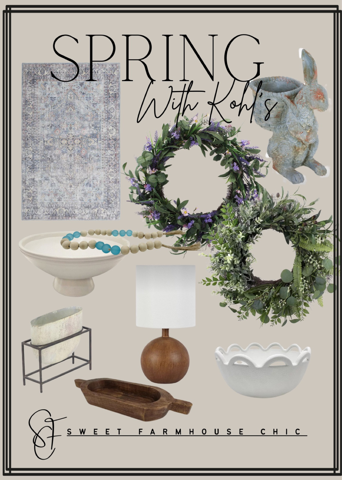 Spring Finds with Kohl’s

Area rug, spring wreaths, mini wood lamp, dough bowl, fluted bowl, white bowl, wood and glass beads, rustic vase, rabbit statue planter



#LTKSeasonal #LTKhome #LTKSpringSale