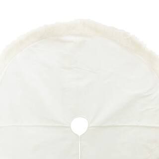 48" White Tree Skirt with Fur by Ashland® | Michaels Stores