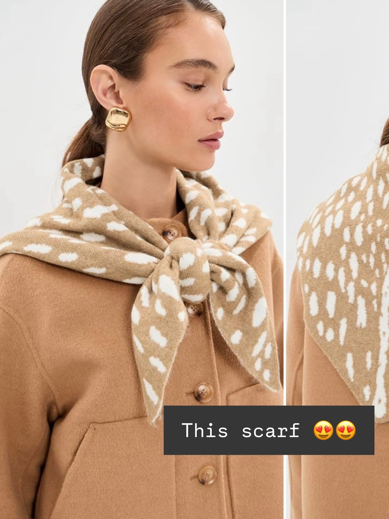 Love the print of this scarf for fall! This just looks so classic!

Loverly Grey, scarf, triangle scarf, Shopbop, fall accessories