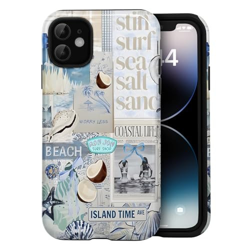 Amzfield for iPhone 11 Case Summer Beach Collage Phone Case | Amazon (US)