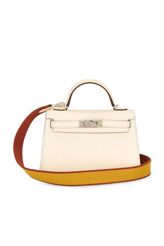 Hermes Epsom Kelly 20 Handbag in Cream | FWRD 