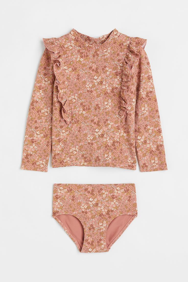 Patterned Ruffled Swim Set | H&M (US + CA)