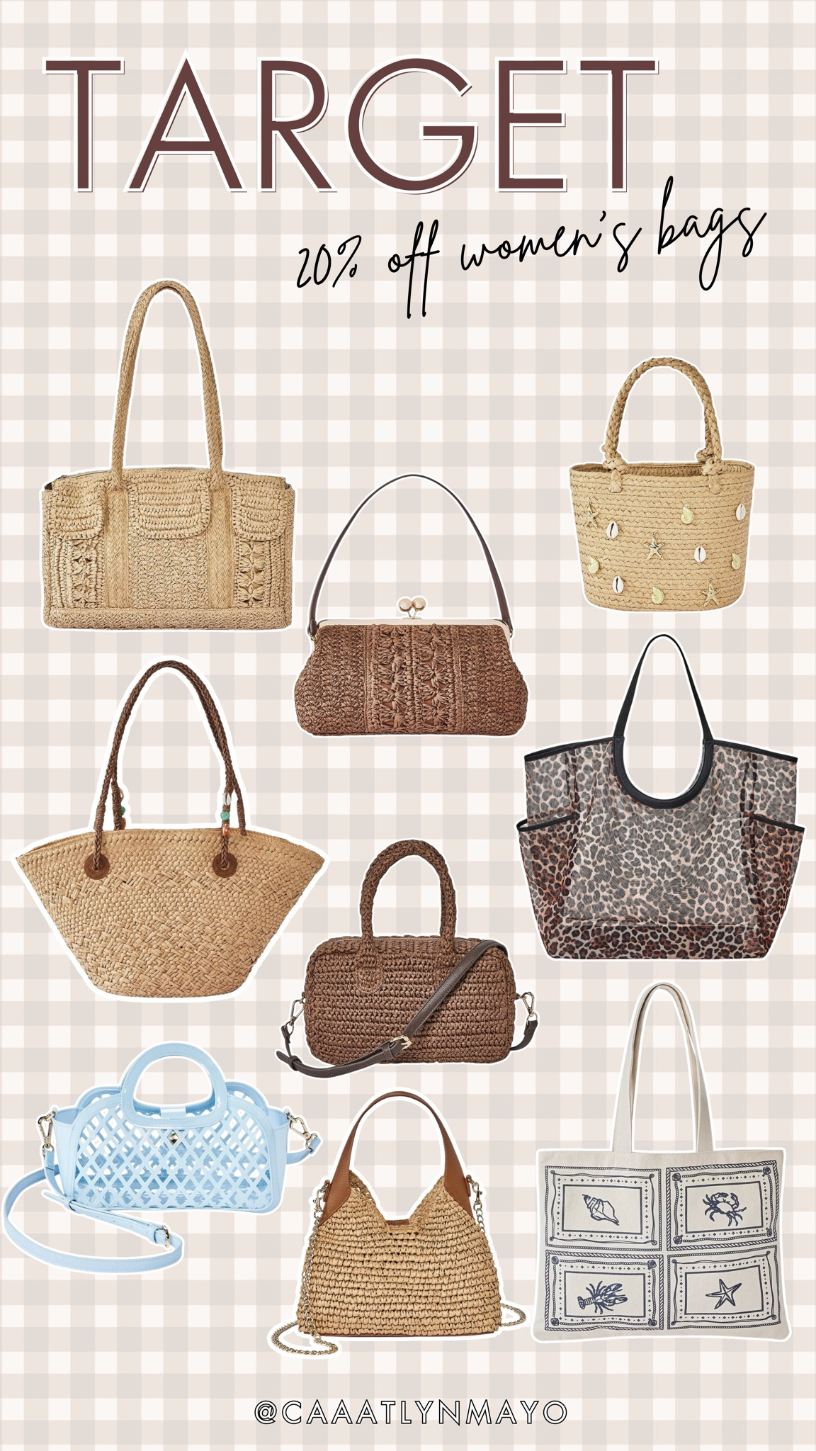 @Target bags & accessoies 20% off!!

#LTKgrwm #LTKSeasonal #LTKSaleAlert