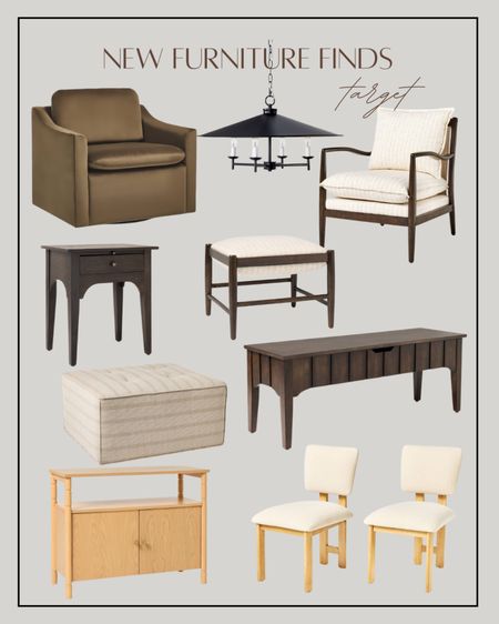 New furniture releases at target June 16, home decor, accent chair, sitting chair, living room furniture, small nightstand, cabinet, ottoman, storage bench, dining chairs 

#LTKHome