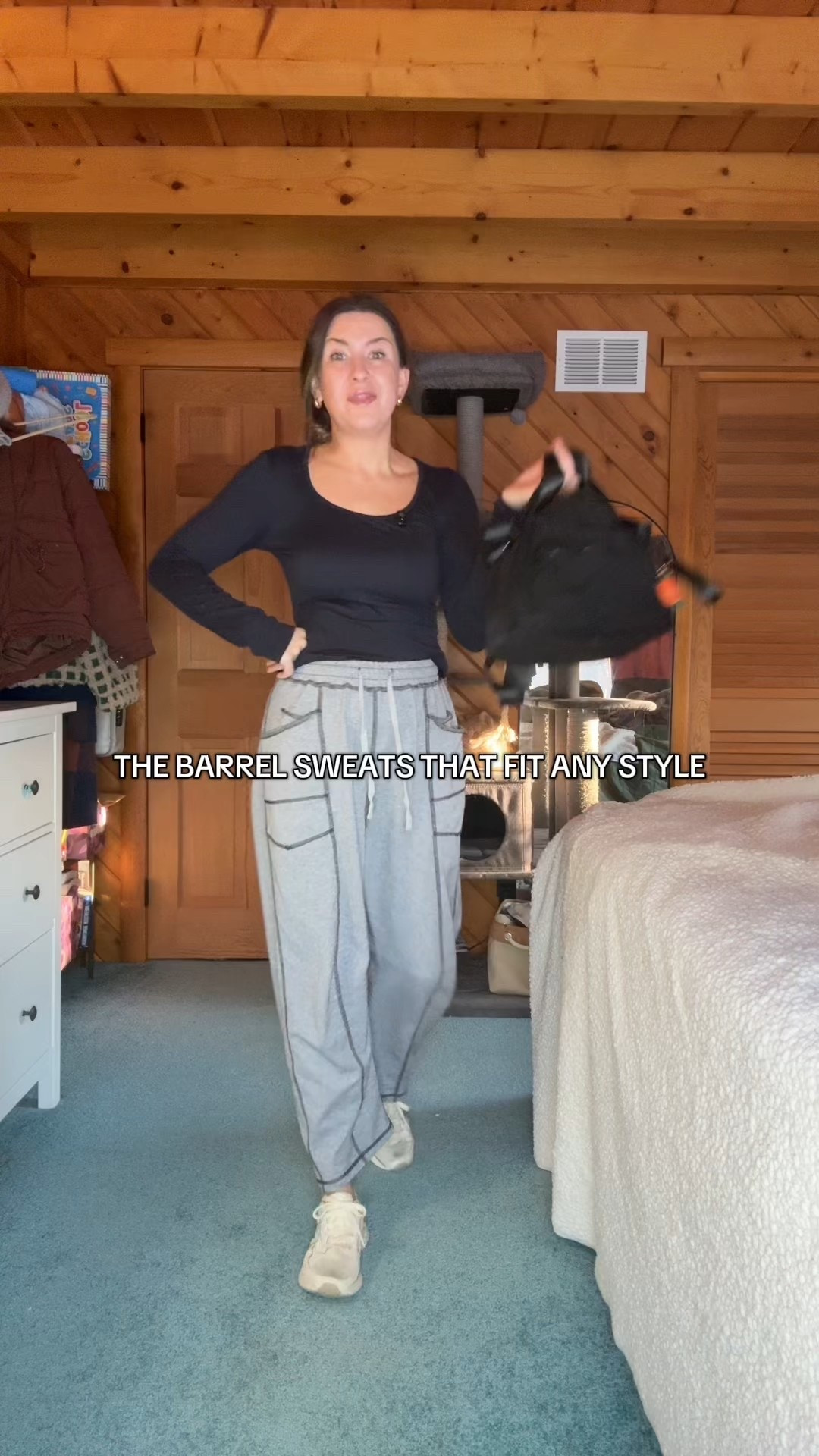 Barrel sweatpants to fit any style. 5’7”, 135lbs in a medium  

#LTKU #LTKActive #LTKFindsUnder50