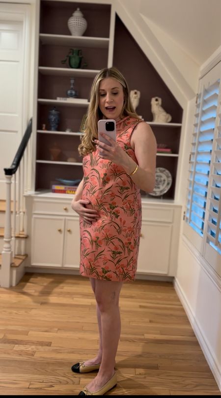 One of my favorite dresses is 20% off with code DRESS20 at checkout - I ended up returning since my bump was getting too big but would be so cute early in pregnancy or not! I am wearing a medium here and adore this beautiful print! I linked more also a part of the sale! 

#LTKSaleAlert