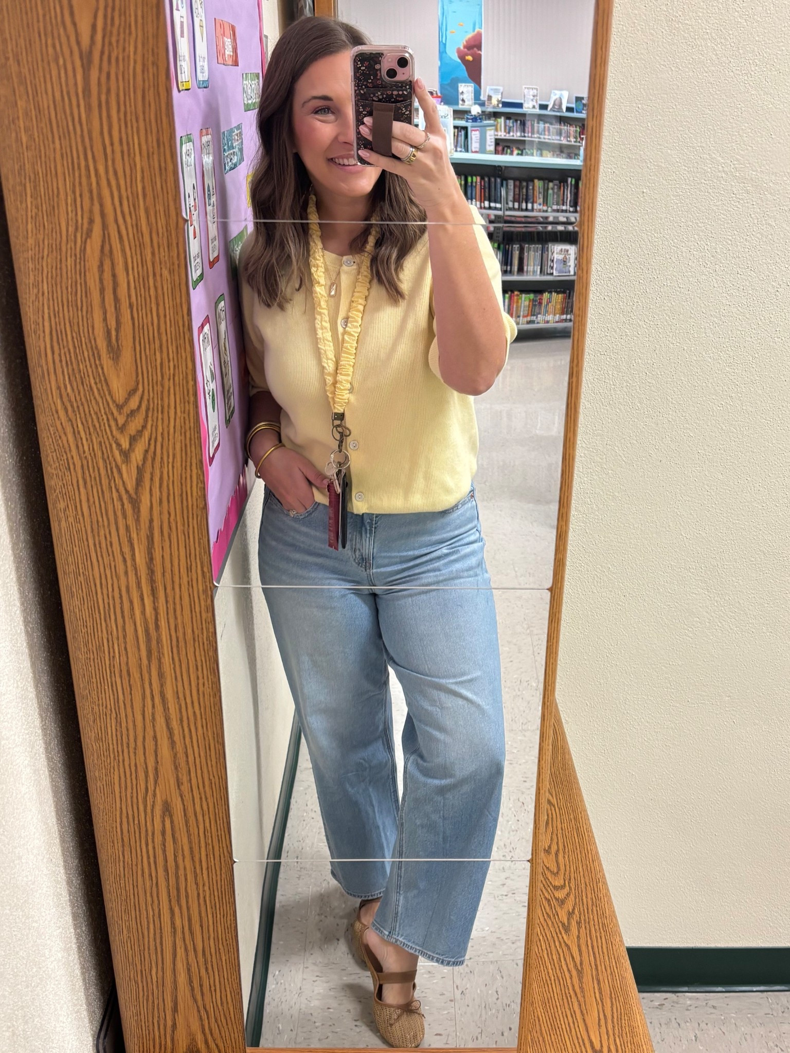 Butter yellow is a yes, so happy! 🤩 causal spring outfit! Loving these straight leg jeans 

Medium top
Size 10 jeans 

#LTKootd #LTKMidsize #LTKSaleAlert
