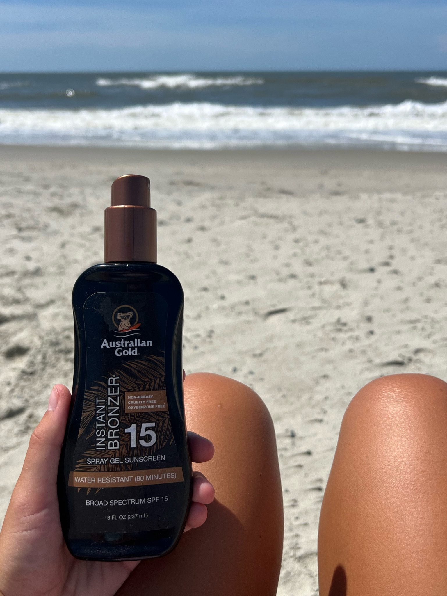 Tanning lotion with SPF 15

#LTKSeasonal #LTKFind #LTKswim